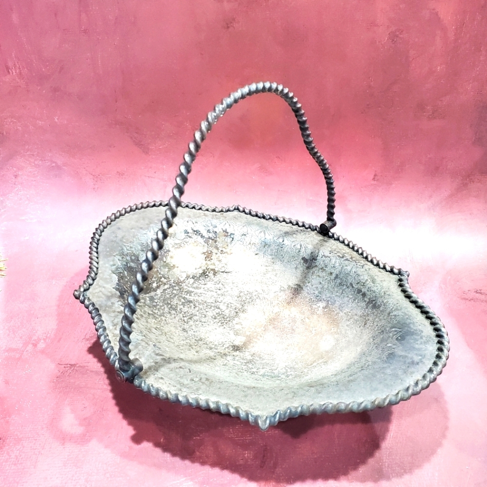 Tarnished Silver Basket